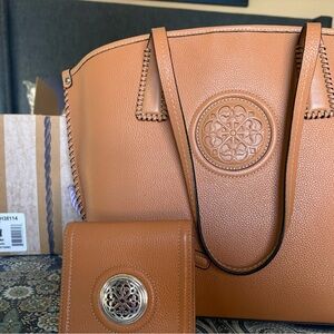 Brighton Tan Leather Tote Bag